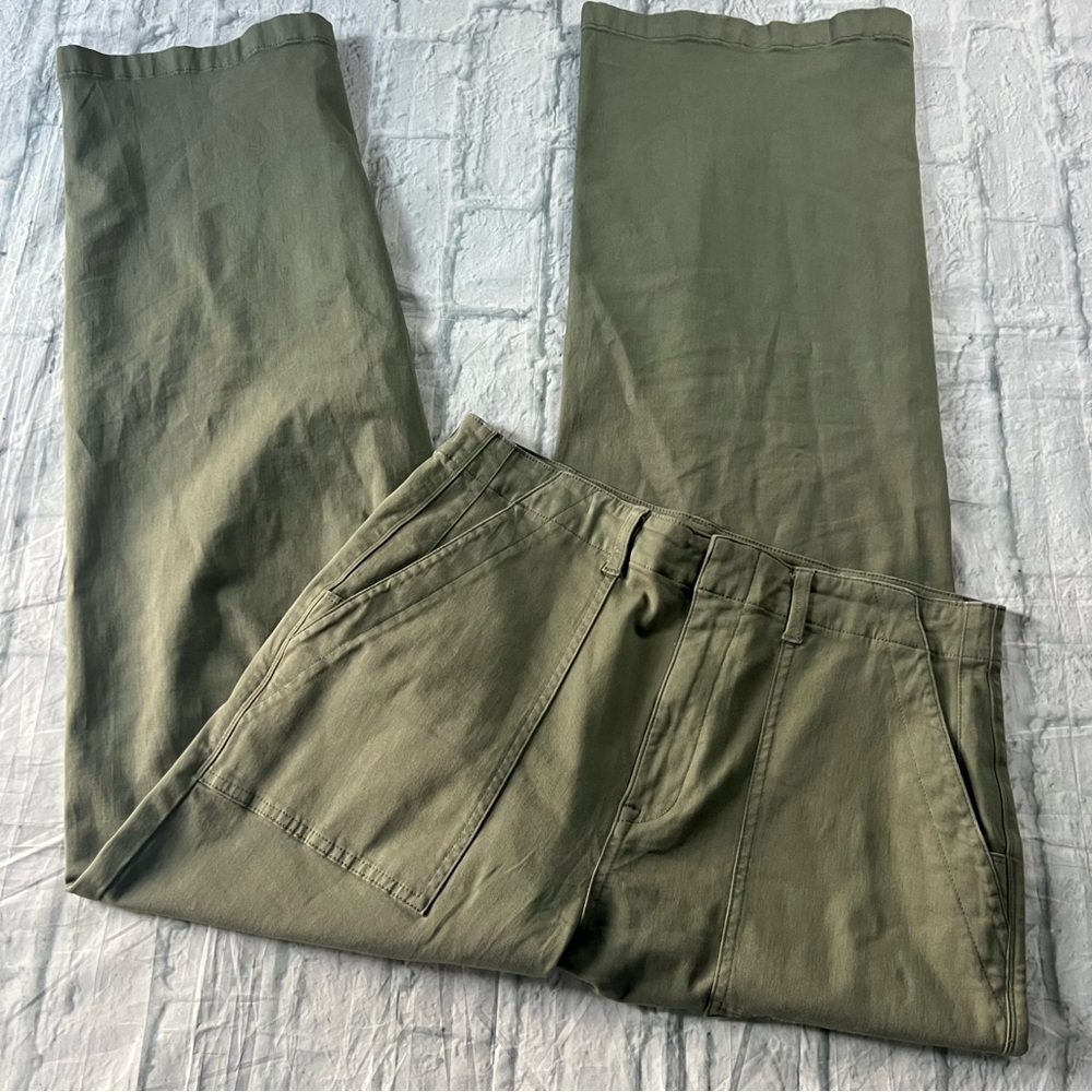 Pistola Nicole Wide Leg High Rise Pant Soft Olive - Picture 3 of 11
